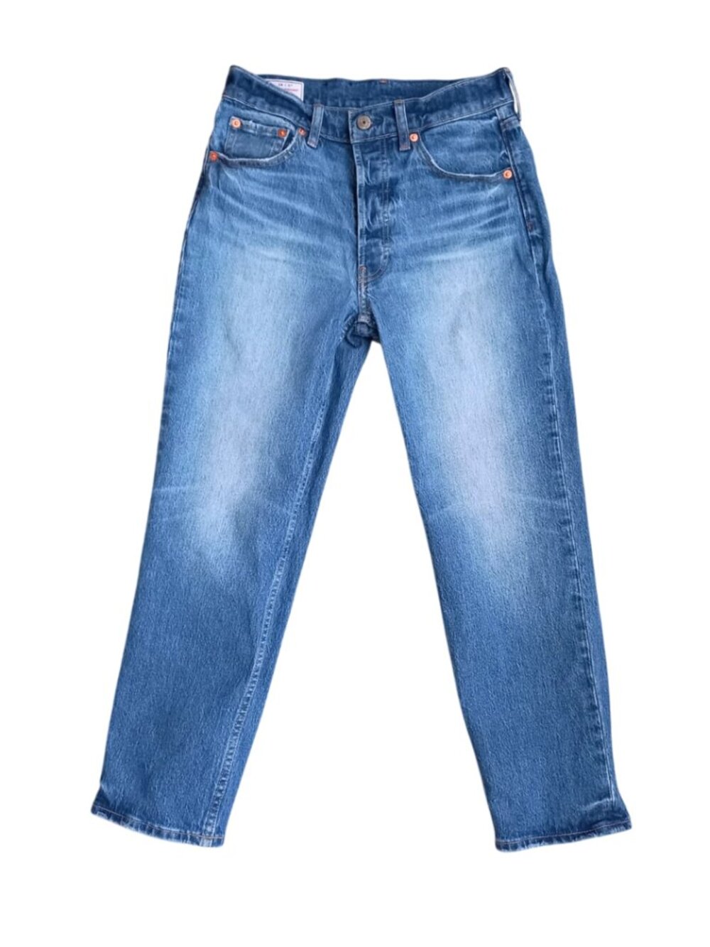 GAP Cheeky Straight High Rise Button Fly Jeans Medium Denim 26 2P